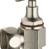 Robinet d'arrêt wc équerre à clapet MF3/8 brut