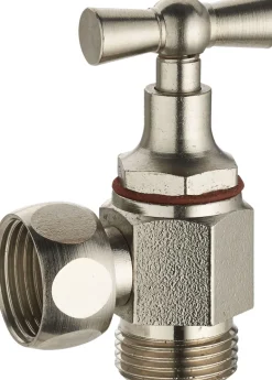 Robinet d'arrêt wc équerre à clapet MF3/8 brut