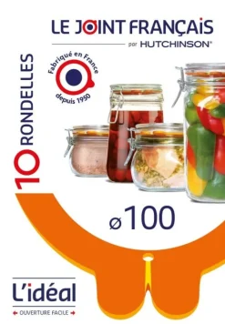 Rondelle bocaux universelle 2 nez Ø 100mm (x10)