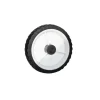 Roue bandage creux caoutchouc noir alésage Ø12 mm 40kg