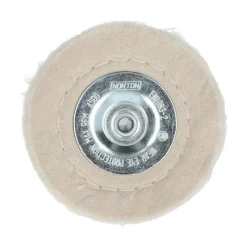 Roue de polissage Ø100 pour perceuse, coton, laiton NORTON