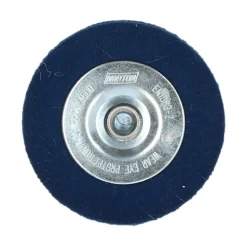 Roue de polissage Ø75 pour perceuse, feutrine/ acier NORTON