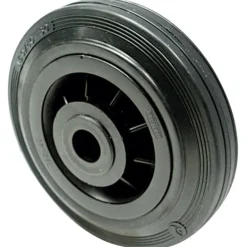 Roue manutal noir ALØ20mm 175kg Ø160mm