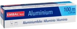 Rouleau de papier aluminium EMBAL ALU 100x0,29m