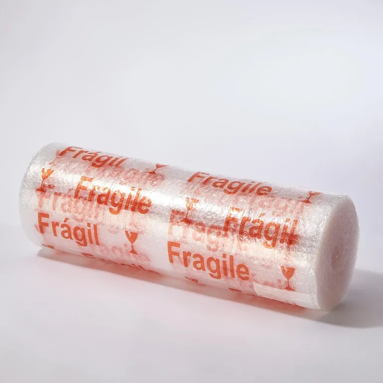 Rouleau film bulles 10 m x 60 cm imprimé "FRAGILE" MOTTEZ