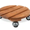 Roule-plantes Basics bois rond 30 cm naturel