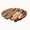 Roule-plantes Basics bois rond 40 cm Naturel