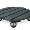 Roule-plantes Basics bois rond 37,5 cm anthracite