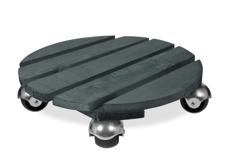 Roule-plantes Basics bois rond 37,5 cm anthracite