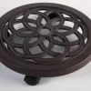 Roule-pot rond Flora Roll alu gris Ø30 cm NORTENE