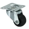 Roulette éco pivotante polypro noir Ø25mm charge 12kg