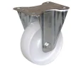 Roulette fixe en polypro blanc Ø50mm, charge 50kg
