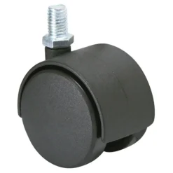 Roulette Ø40mm fixation à tige filetée 20 kg (x1)