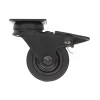 Roulette Novo noire pivotante à frein charge 40kg Ø50 mm