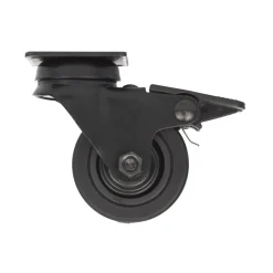 Roulette Novo noire pivotante à frein charge 40kg Ø50 mm