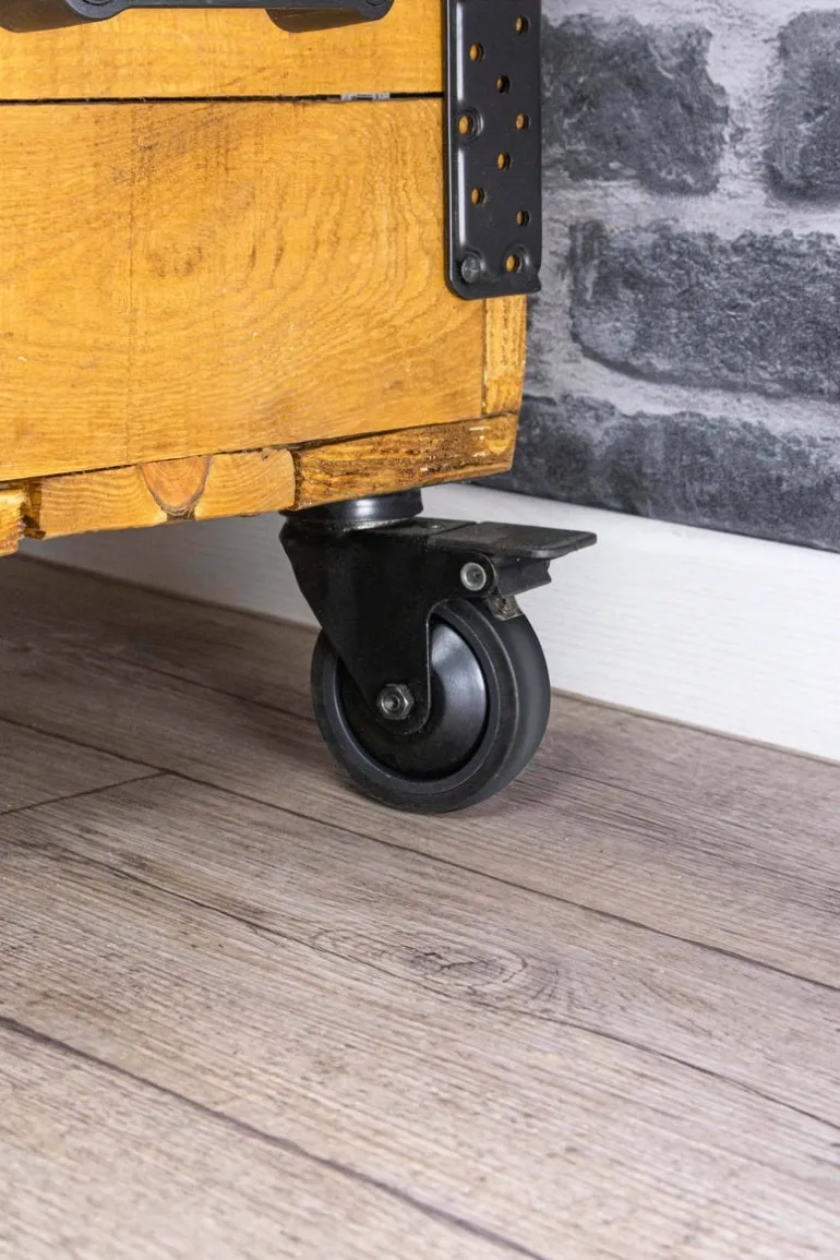 Roulette Novo noire pivotante à frein charge 40kg Ø50 mm