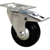Roulette pivotante à frein caoutchouc Ø125mm, charge 125kg