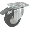 Roulette port-roll pivotante 1 couronne bille Ø65mm 65kg