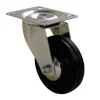 Roulette Port-roll pivotante Ø65mm 65kg acier zingué