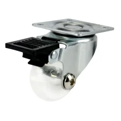 Roulette roller de meuble pivotante à frein 20Kg Ø35mm