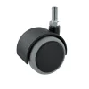 Roulette twiny à tige filetée M8x15mm 25kg Ø50mm
