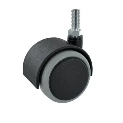 Roulette twiny à tige filetée M8x15mm 25k Ø40mm