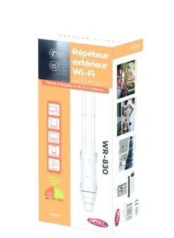 Répéteur Wifi extérieur double bande POE 750mb/s