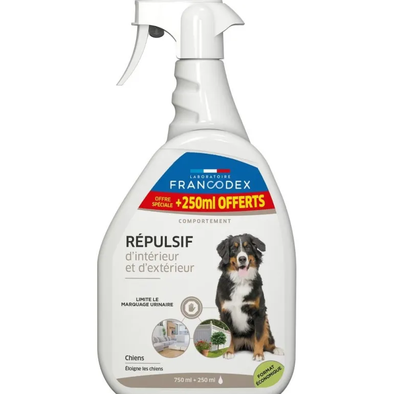 Répulsif d'intérieur et d'extérieur pour chien 1L