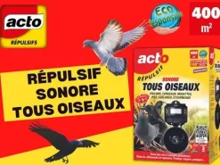 Répulsif sonore solaire contre les oiseaux ACTO