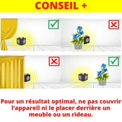 Répulsif à ultrasons 3 en 1 sur secteur contre les rongeurs