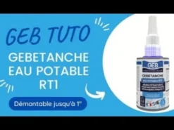 Résine d'étanchéité raccord fileté métal 2" Gebetanche 75ml