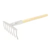 Râteau 5 dents rondes - 120 cm - inox