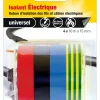 Ruban adhésif isolant électrique 4 couleurs 10mx15mm
