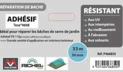 Ruban de réparation adhésif PE 50mm x 33m