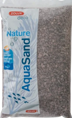 Sable décoratif Aquasand nature gres rouge 5kg ZOLUX