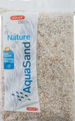 Sable décoratif Aquasand nature quartz blanc 1kg ZOLUX