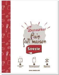 Sac à pain "Fait maison" en papier (x20) SOEZIE