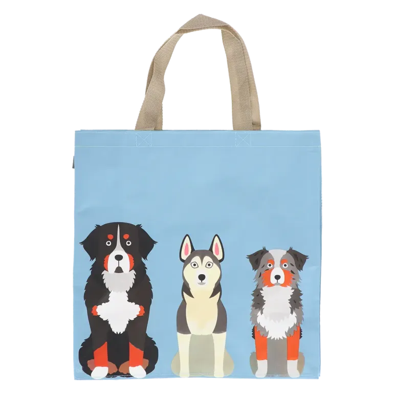 Sac de courses motif chiens