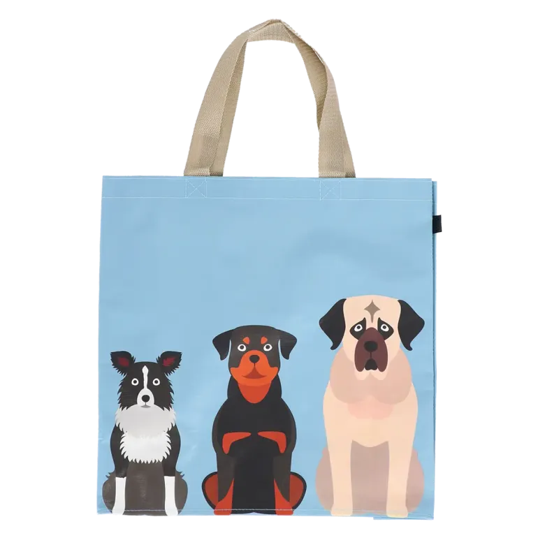 Sac de courses motif chiens