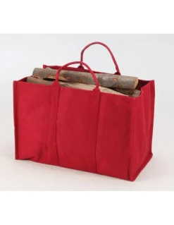 Sac a bûches NATUREO rouge