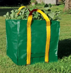 Sac déchets, renforcé avec poignées Vert 252L