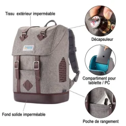 Sac à dos Rucksack K9 gris