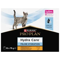 Sachet pour chat augmentant l'apport hydrique Poulet 10x85g