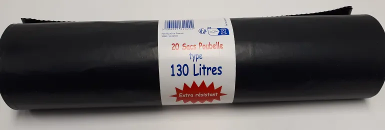 Sac poubelle 150L à lien traditionnel (x20)