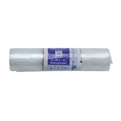 Sac poubelle transparent blanc 50 x 30 L