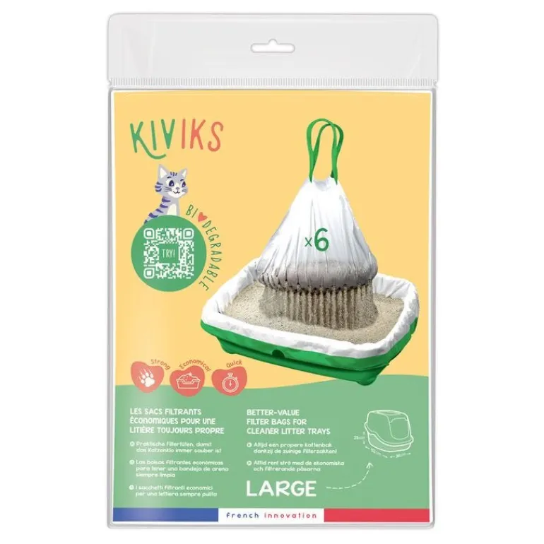 Sacs à litière filtrant Kivis L (x6)