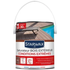 Saturateur bois extérieur haute protection teinte teck 2,5L