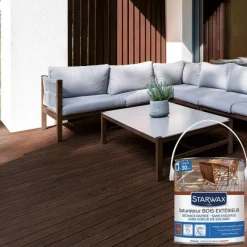 Saturateur bois extérieur teinte teck 2,5L STARWAX