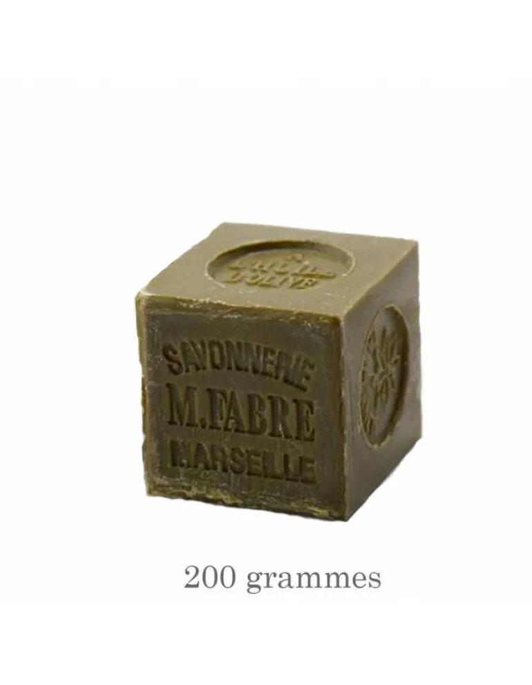 Savon de Marseille cube 200 g Huile d'Olive MARIUS FABRE