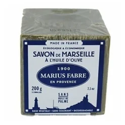 Savon de Marseille cube 200 g Huile d'Olive MARIUS FABRE